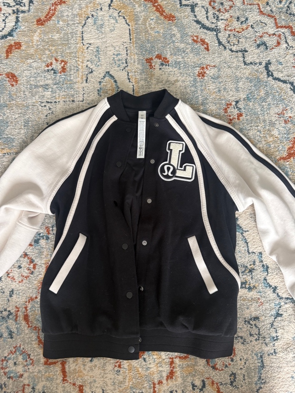 lululemon athletica Black Jacket with White Trim